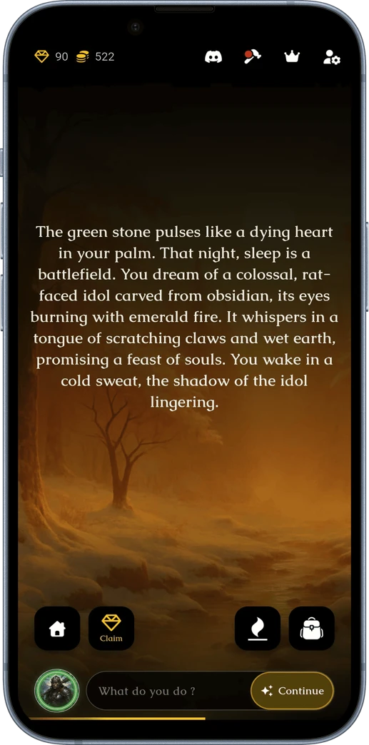 Master of Dungeon story screen